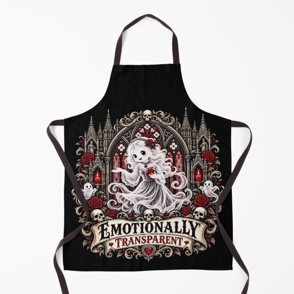 Item preview, Emotionally Transparent Gothic Ghost Girl designed and sold by TheInkRaven.