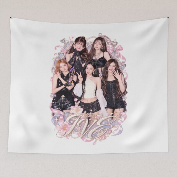 Item preview, IVE Group Y2K Photocard Frame Poster | Pink Gem Tiara Art designed and sold by Valereekmerch.