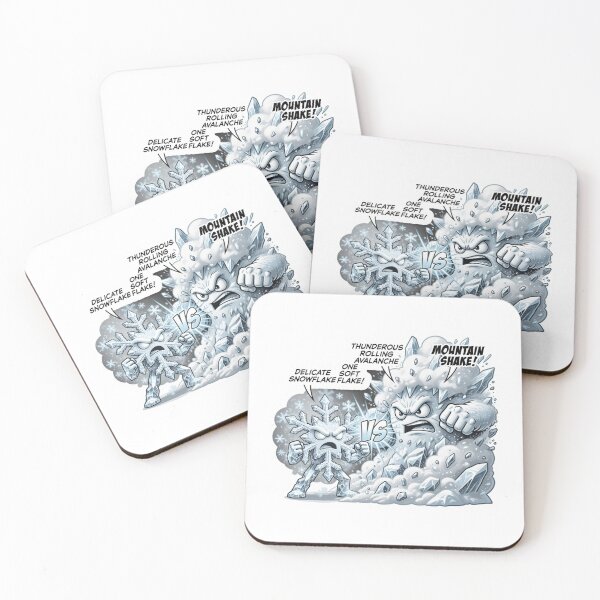Item preview, Snowflake Versus Rolling Avalanche Scale Sticker designed and sold by Imaginarium of Chaos falcon88 .