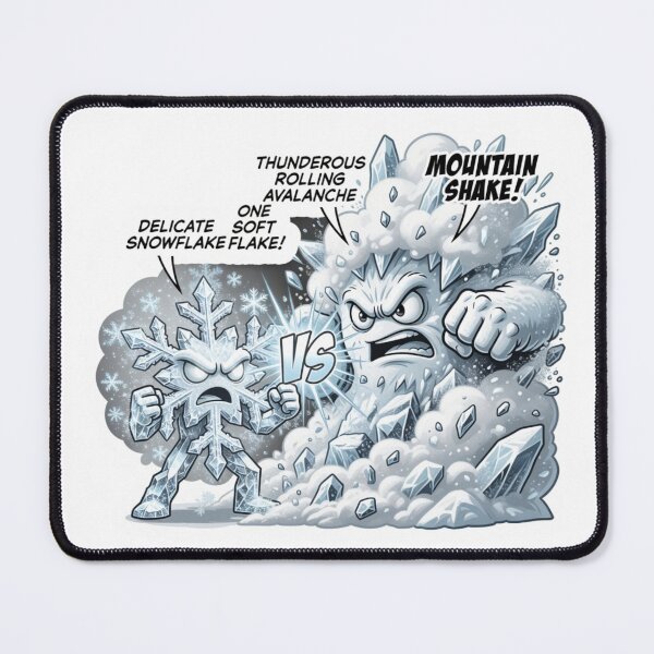 Item preview, Snowflake Versus Rolling Avalanche Scale Sticker designed and sold by Imaginarium of Chaos falcon88 .