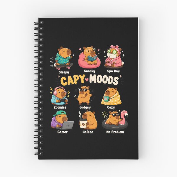 Item preview, Capy-Moods Capybara Funny Animal Lover designed and sold by felixpalette.