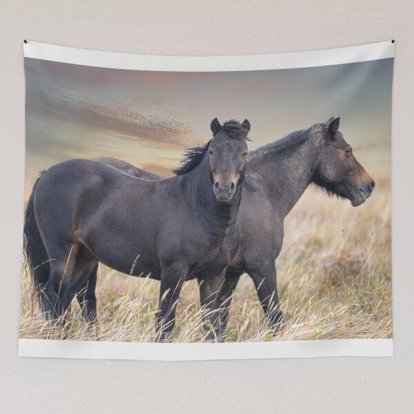 Item preview, Horses Grazing on Goonhilly Downs designed and sold by kathleenjean.