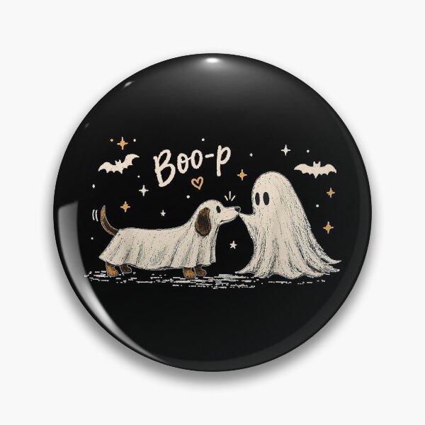 Item preview, Retro Boo Boo-p Dog Ghost Funny Halloween Dog Lovers Dog designed and sold by DuneHaicna.