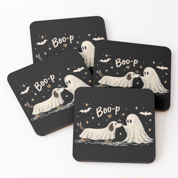 Item preview, Retro Boo Boo-p Dog Ghost Funny Halloween Dog Lovers Dog designed and sold by DuneHaicna.