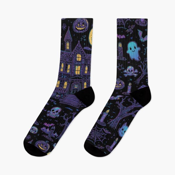 Item preview, Haunted mansion spooky pattern designed and sold by DuliDoodles.