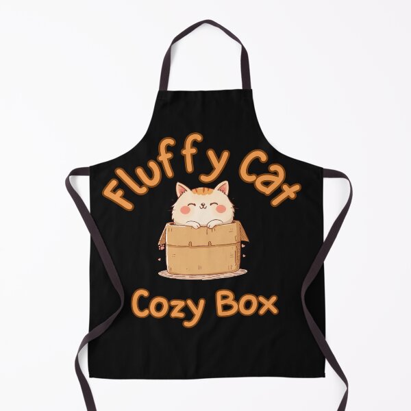 Item preview, Fluffy Cat in Cozy Box - Cute Kawaii Cat Design designed and sold by VisualPantry.