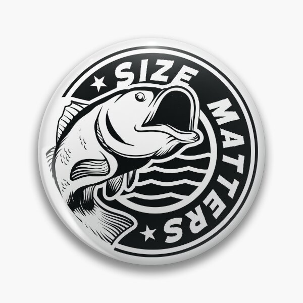 Item preview, Size Matters Funny Bass Fishing Vintage Vector Angler designed and sold by JIMBOEE.