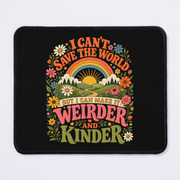 Item preview, I Can't Save The World But I Can Make It Weirder & Kinder designed and sold by CelidaBonde.