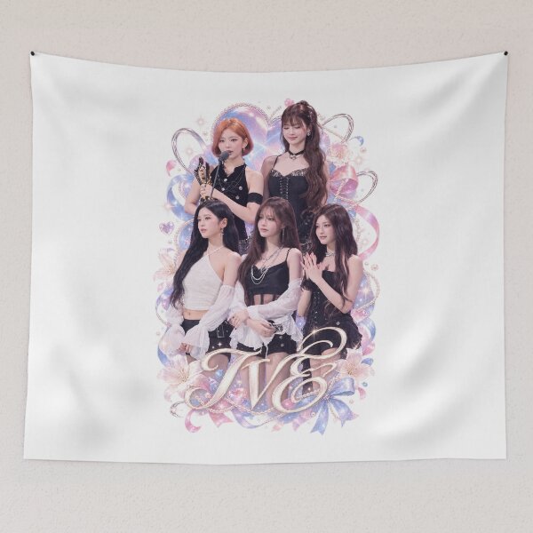 Item preview, IVE Group Elegant Tiara Floral Outfit | Sparkle Heart Frame designed and sold by Valereekmerch.