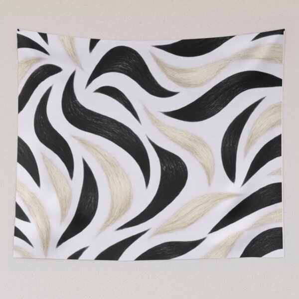Item preview, Modern Zebra Brushstroke Pattern – Monochrome Decor designed and sold by annenambiro.