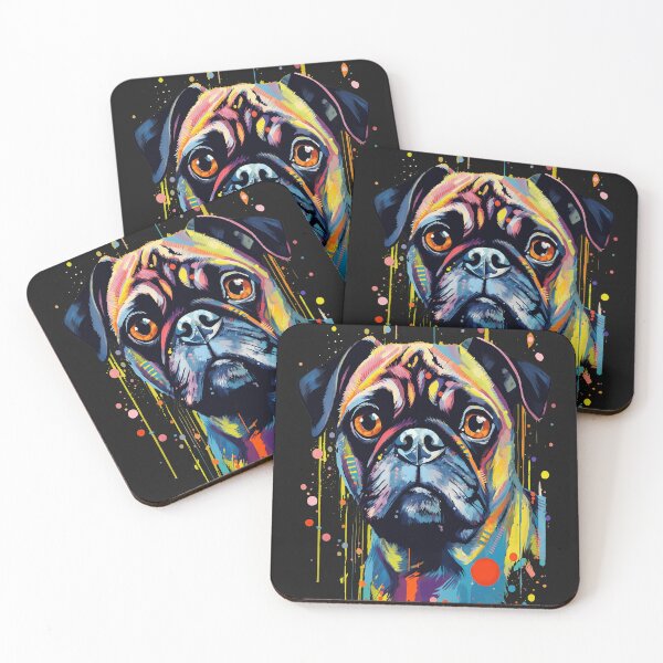 Item preview, Vibrant Pug Art designed and sold by saytonh1.