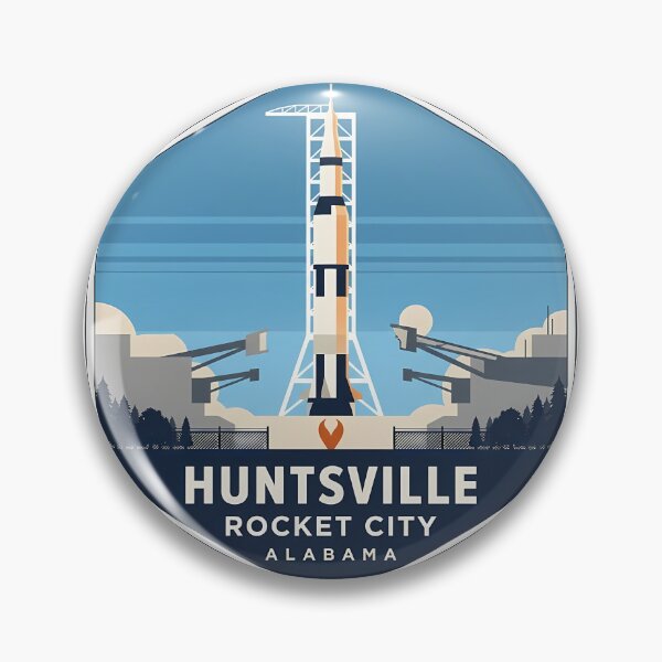 Item preview, Huntsville Alabama Saturn V Rocket City Sticker designed and sold by DetourDgn.