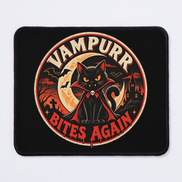 Item preview, Vampurr Bites Again funny cat  designed and sold by HiPatti.
