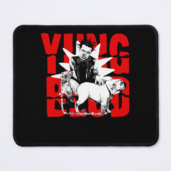 Item preview, Spiky Hair Musician Pitbull Dog Red designed and sold by H-letters.