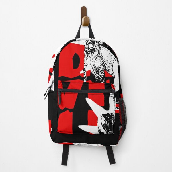 Item preview, Spiky Hair Musician Pitbull Dog Red designed and sold by H-letters.
