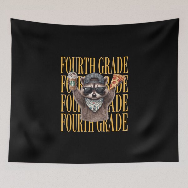 Item preview, Fourth Grade Funny Raccoon Back To School designed and sold by CaneufeyCip.