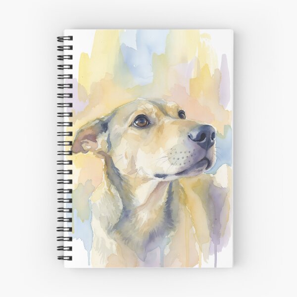 Item preview, Colorful Watercolor Dog Portrait – Gentle Dog Art designed and sold by LinaDesign Store.