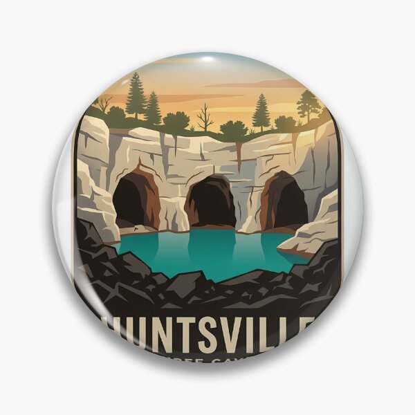Artikelvorschau, Aufkleber für das Naturschutzgebiet Three Caves in Huntsville, Alabama entworfen und verkauft von DetourDgn.