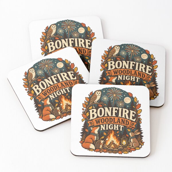 Item preview, Bonfire Woodland Night Autumn Animals T-Shirt designed and sold by Bold Habit Co..