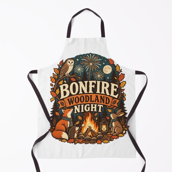 Item preview, Bonfire Woodland Night Autumn Animals T-Shirt designed and sold by Bold Habit Co..