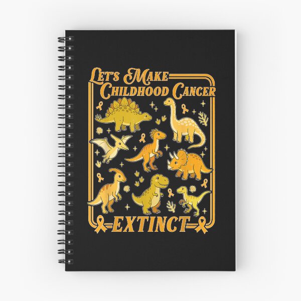 Item preview, Let's Make Childhood Cancer Extinct Dinosaur Gold Ribbon  designed and sold by ObukiLantara.