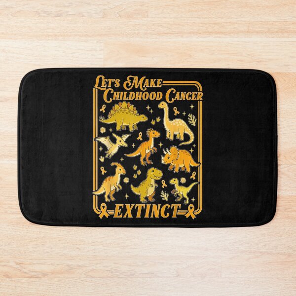 Item preview, Let's Make Childhood Cancer Extinct Dinosaur Gold Ribbon  designed and sold by ObukiLantara.