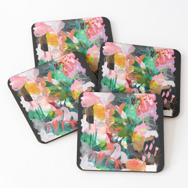 Item preview, Vibrant Abstract Floral Expressionist Canvas Print designed and sold by saytonh1.