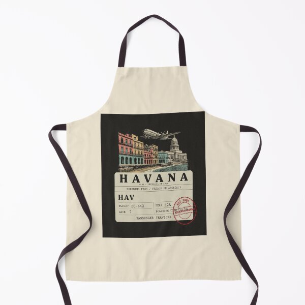 Item preview, Havana Mid‑Century Boarding‑Pass Stamp — DC‑6 Edition designed and sold by stickercuffs.