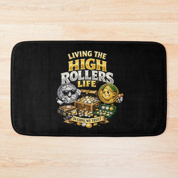 Item preview, Living the High Rollers Life – Vintage Coin Collector Humor designed and sold by SidTastic .