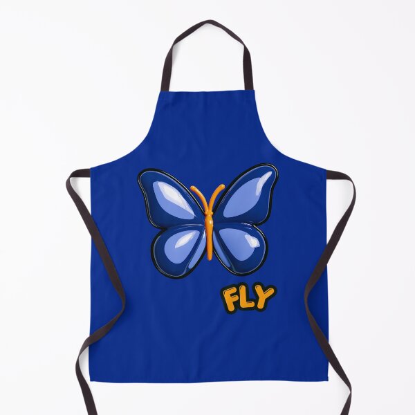 Item preview, Blue Glossy Puffy Butterfly Retro Pop Art designed and sold by daila70.