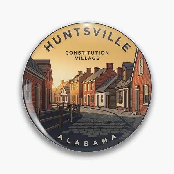 Item preview, Huntsville Alabama Constitution Village Sticker designed and sold by DetourDgn.