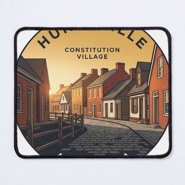 Item preview, Huntsville Alabama Constitution Village Sticker designed and sold by DetourDgn.