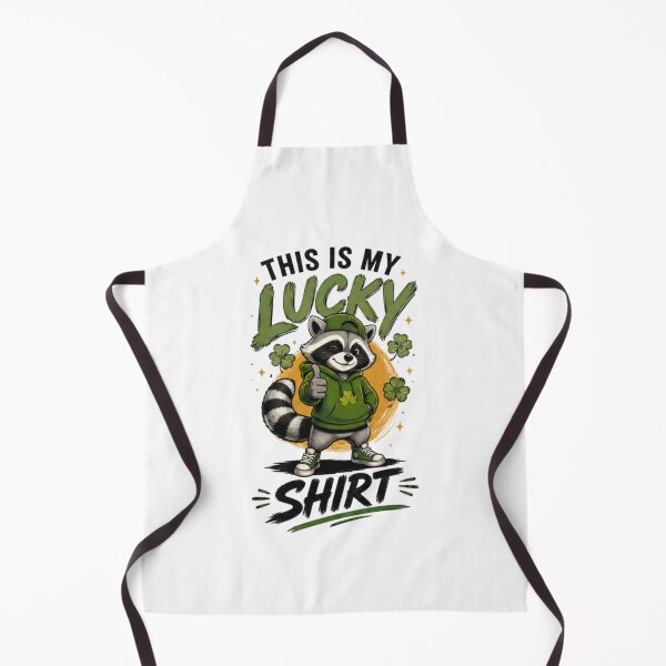 Item preview, This Is My Lucky Shirt Raccoon Shirt – Funny Cute Lucky Clover Graphic Tee designed and sold by Artimax-Studio.