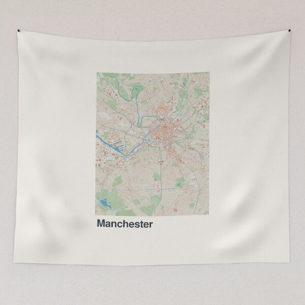 Item preview, Manchester Minimalistic Map Art designed and sold by MapsNerd.