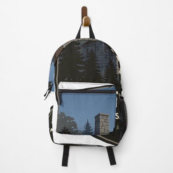 Item preview, Pegatina de Monte Sano Stone Lodge en Huntsville, Alabama designed and sold by DetourDgn.
