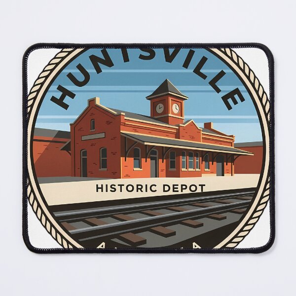 Item preview, Huntsville Alabama Historic Depot Sticker designed and sold by DetourDgn.