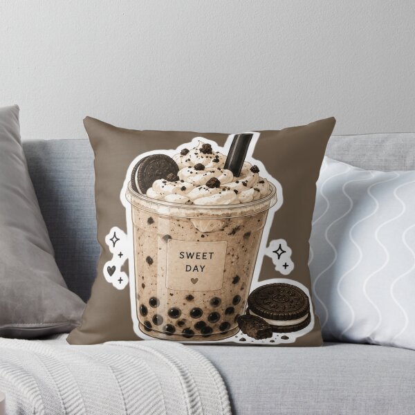 Item preview, Cookies and Cream Boba Tea Sticker Cute Kawaii Milk Tea Dessert Aesthetic Sweet Treat Lover Gift designed and sold by AstraDrip Studio.
