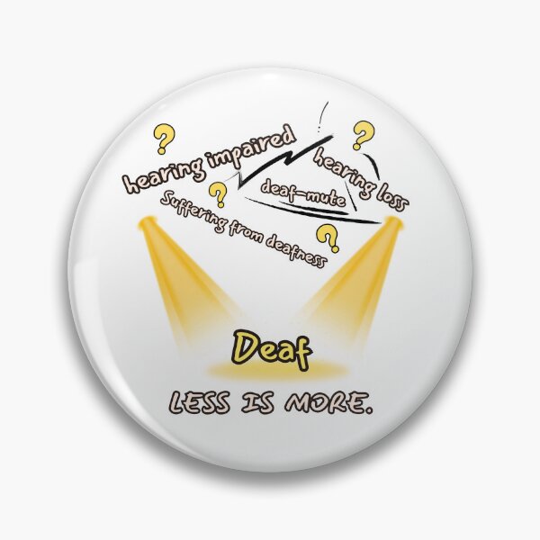 Item preview, DEAF - LESS IS MORE! designed and sold by Vatazumet.