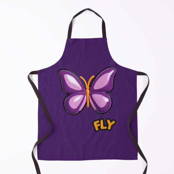 Item preview, Purple Glossy Puffy Butterfly Retro Pop Art designed and sold by daila70.