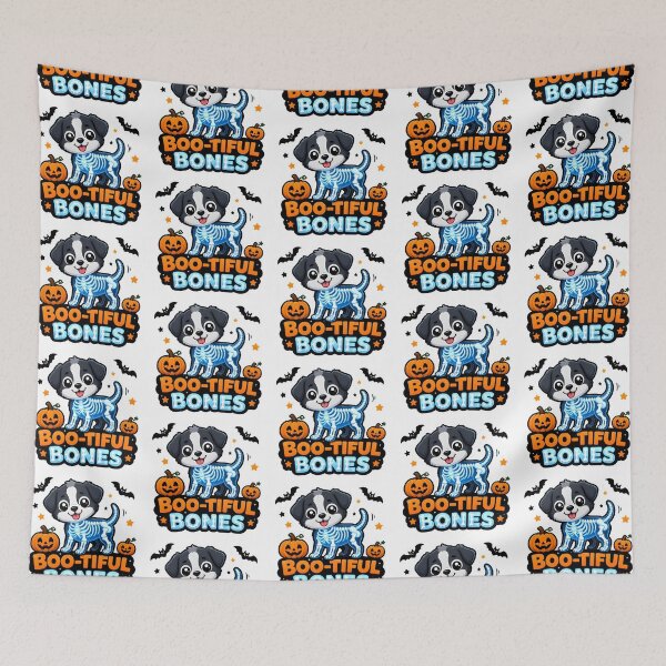 Item preview, Boo-tiful Bones – Kawaii Veterinary X-Ray Dog Halloween designed and sold by Bettybee00.