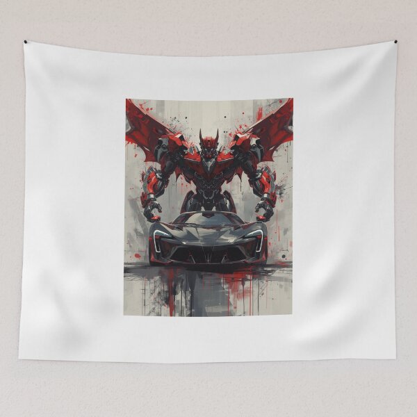 Item preview, ArtFuturisticRobotSupercarGraffiti designed and sold by Artrendzs.