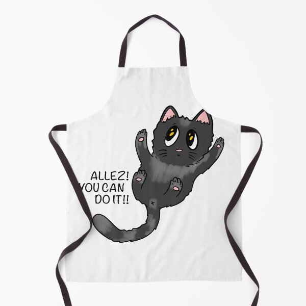 Item preview, Allez you can do it! Black cat cheers on your climbing designed and sold by Rain Ant.
