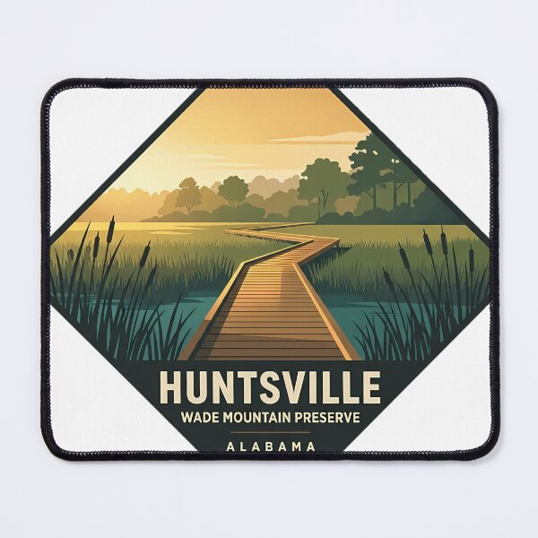 Item preview, Huntsville Alabama Wade Mountain Preserve Sticker designed and sold by DetourDgn.