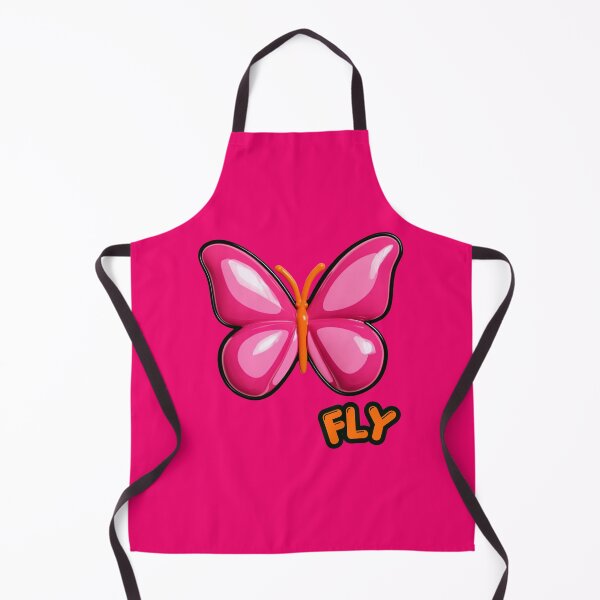 Item preview, Fuchsia Glossy Puffy Butterfly Retro Pop Art designed and sold by daila70.