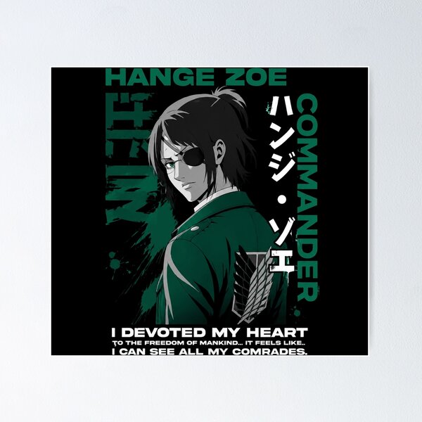 Item preview, Hange Zoe Aesthetic Attack On Titan Gritty Anime designed and sold by Emilyphilipp.