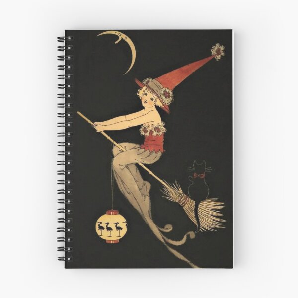 Item preview, Art Deco Flying Witch designed and sold by amanda150771.