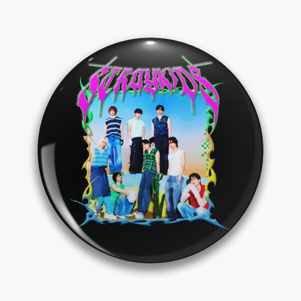 Item preview, K-Pop Group Vibrant Y2K Spiky Border designed and sold by MJ DESIGN.