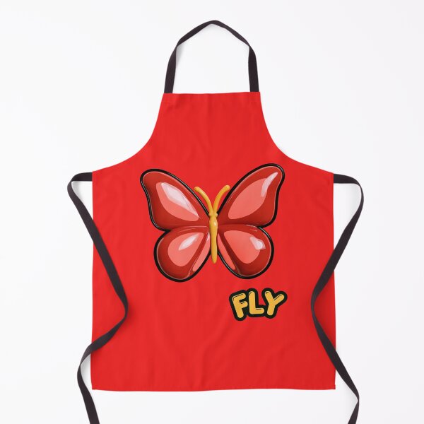 Item preview, Red Glossy Puffy Butterfly Retro Pop Art designed and sold by daila70.