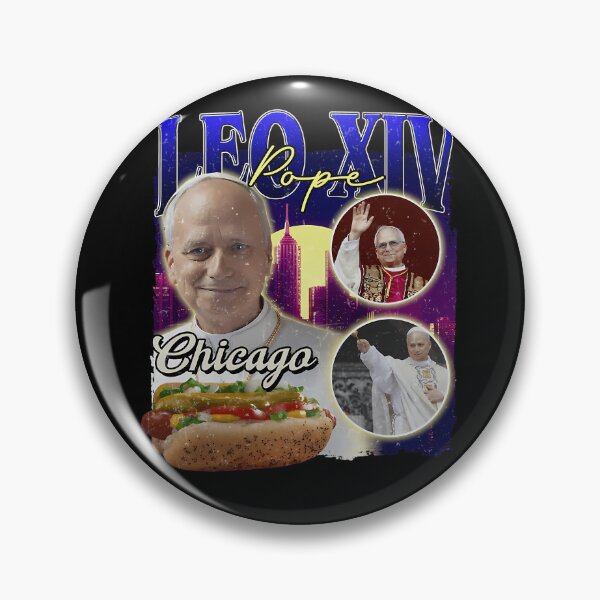 Item preview, Pope Leo XIV Chicago Hot Dog Silhouette designed and sold by FanZy Store.