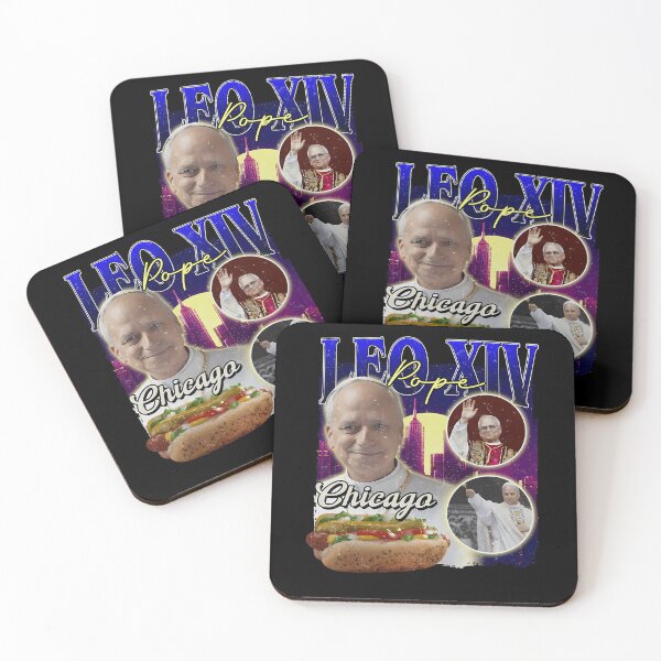 Item preview, Pope Leo XIV Chicago Hot Dog Silhouette designed and sold by FanZy Store.